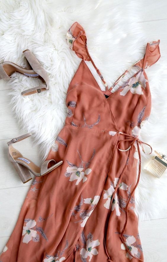 rusty rose gown