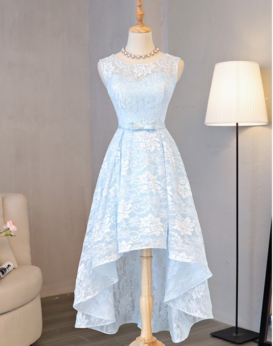 sky blue party dress