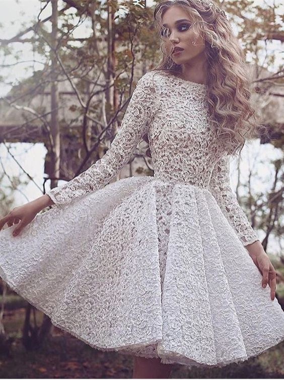 Lace Homecoming Dress,Fancy 