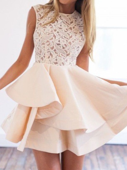 crochet homecoming dress